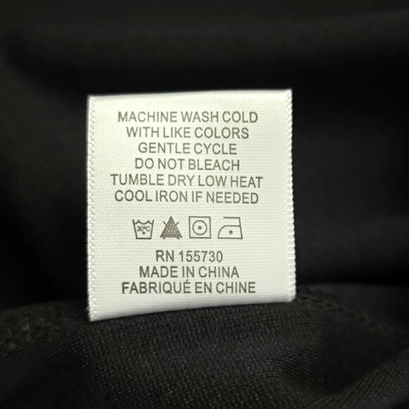 Modern Works Women’s Black Long Sleeves Collared Dress Front Twist Size Small - Picture 9 of 14